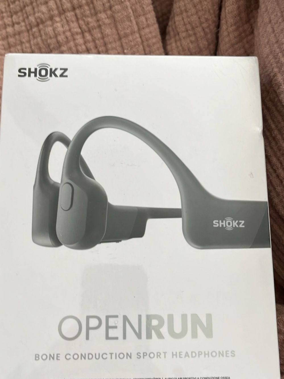 Shokz OpenRun Bone Conduction Sport Headphones - Black